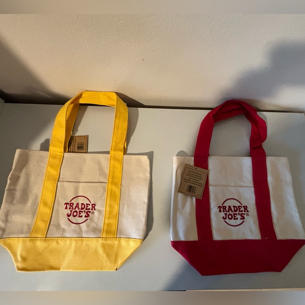 Yellow only left Trader Joe’s mini tote